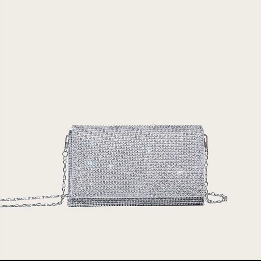 Blush Beaded Clutch/Crossbody Bag